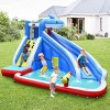 Infans Inflatable Water Slide shark Bounce House Castle Splash Water Pool W/735W Blower - 3 of 4