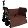 Kumasinova Convertible Foldable Seat Wagon Cart,Collapsible Cart with 220 lbs Capacity,Dog Tether for Camping,Parks,Travel,Outdoor Events - 2 of 4