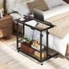 Tangkula Ergonomic Standing Desk Height Adjustable Stand up Computer Desk w/ Tilting Tabletop & Wheels - 2 of 4