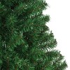 vidaXL 6ft Artificial Christmas Tree, Extra Thick Branches – Realistic, PVC, Indoor/Outdoor, Easy Assembly, Green, with Stand - 4 of 4