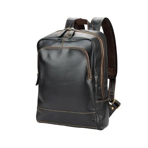 Summit Adventure Top-Grain Leather Laptop Backpack - 1 of 4