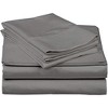 Noble House 100% Cotton 4Pc Sheet Set 300 Thread Count Breathable Naturally Cool Soft Cotton Sheets 18" Deep Pockets - 2 of 3