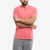 X RAY Men's Basic Henley Neck Short Sleeve T-Shirt - 3 of 4
