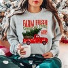 Simply Sage Market Women's Graphic Sweatshirt Farm Fresh Christmas Trees Truck - 2 of 4