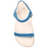 Journee Collection Womens Josee Multi Strap Flat Sandals Blue 6.5 - 4 of 4