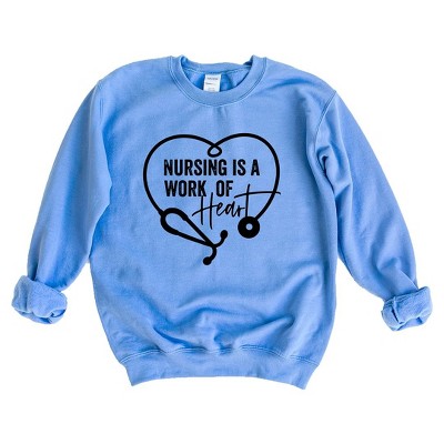 Simply Sage Market Women's Graphic Sweatshirt Nursing Is A Work Of Heart