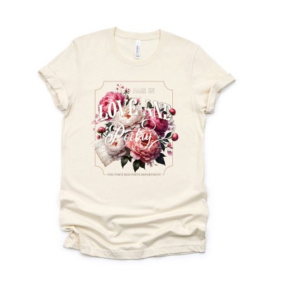 Simply Sage Market Women's All's Fair Love and Poetry Short Sleeve Graphic Tee