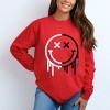 Simply Sage Market S.W.Smiley Black And White Drip Garment Dyed Long Sleeve - 2 of 4