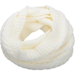 Zuppad Womens Thick Ribbed Knit Winter Infinity Circle Loop Scarf - 1 of 4