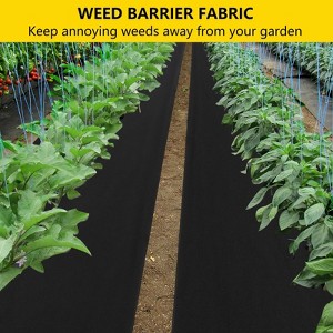 Weed Barrier Landscape Fabric, Non-Woven 1.8oz Ground Cover Weed Block Gardening Mat, Easy Setup & Superior Weed Control - 1 of 4