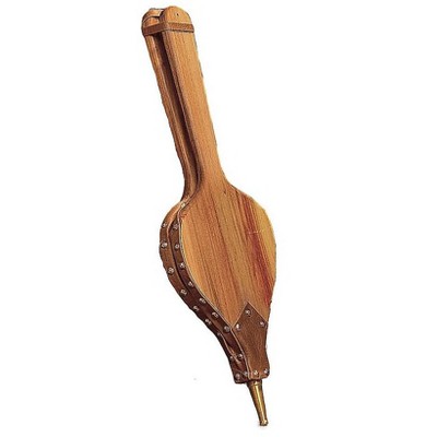 Plow & Hearth - Long-Handled Black Willow Hardwood Bellow with Solid Brass Nozzle
