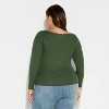 Women's Slim Fit Long Sleeve Round Neck T-Shirt - Wild Fable™ - 3 of 3