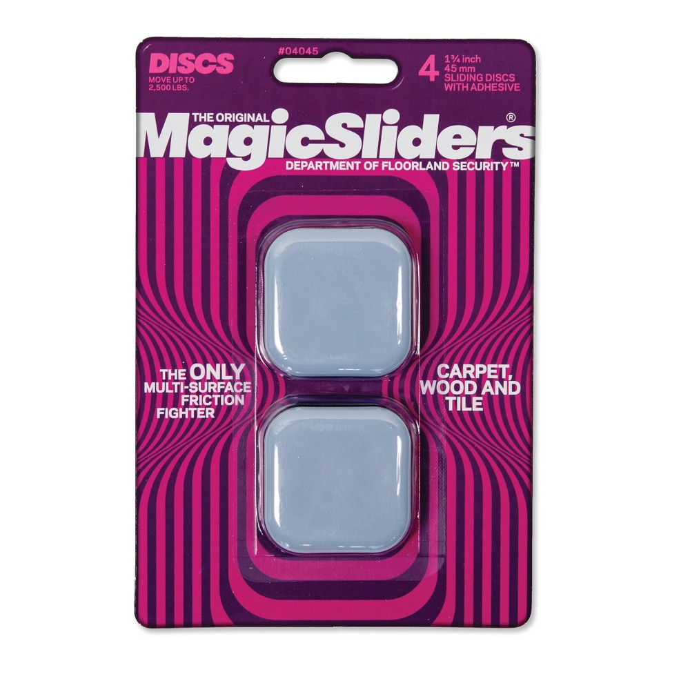 Magic Sliders 4ct 1.75' Square Adhesives