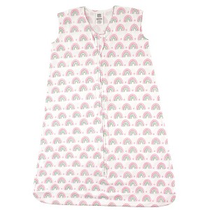 Luvable Friends Baby Girls Sleeveless Jersey Cotton Sleeping Bag, Sack, Blanket, Rainbows Jersey - 1 of 1