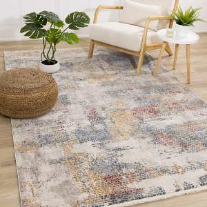 Rug Branch Contemporary Distressed, Organic Cream Indoor Area Rug - 1 of 4