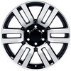 OE Wheels TY10 20 Inch Rim Fits 4Runner Style 6x139.7 20x7 Gloss Black Machined - Hollander 69561 (1) - 3 of 4