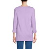 Lands' End Women's Supima Cotton Adjustable 3/4 Sleeve Boatneck Tunic - 2 of 4