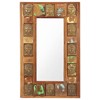 vidaXL Mirror with Buddha Cladding 19.7"x31.5" Solid Reclaimed Wood - 2 of 4