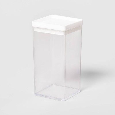 Oxo Pop 6qt Plastic Big Square Airtight Food Storage Container White :  Target