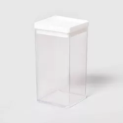 4"W X 4"D X 8"H Plastic Food Storage Container Clear - Brightroom™
