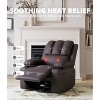 27" Oversized Recliner Chair with Heat & Massage – 360° Swivel & Manual Rocking, Cup Holder for Living Room - 2 of 4