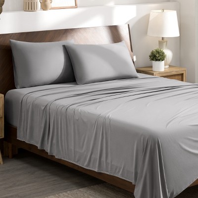Premium 4 Way Microfiber Stretch Knit Sheet Set by Bare Home