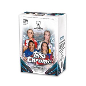 2023-24 Topps UEFA Women's Champions League Chrome Soccer Trading Card Value Box - 1 of 3