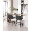 NicBex Swivel Chair with 360 Degree Upholstered Bar Stools Set of 2 with Metal Legs for Kitchen Island and Pub - 4 of 4