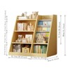 ALEXOUN Wooden Kids Bookshelf with Sling Book Rack - 4-Tier Bookcase & Toy Storage Organizer,Space-Saving Design for Toddler Room, Playroom - 3 of 4