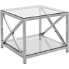 Hayward End Table - Chrome - Safavieh. - 3 of 4