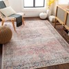 Livabliss 6'7"x9' Kemer Traditional Machine Washable Rug Coral Pink: Flat Pile, Medallion Pattern, Indoor Use - 4 of 4