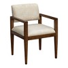 Set of 2 Benson Dining Armchairs with Cushioned Seat & Wood Frame - Ink+Ivy - 4 of 4