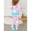 RuffleButts SoftSnooze Baby Girls Ruffle One Piece Footie Pajama - 4 of 4