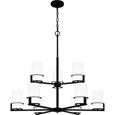 Quoizel Lighting Seymour 9 - Light Chandelier in  Matte Black