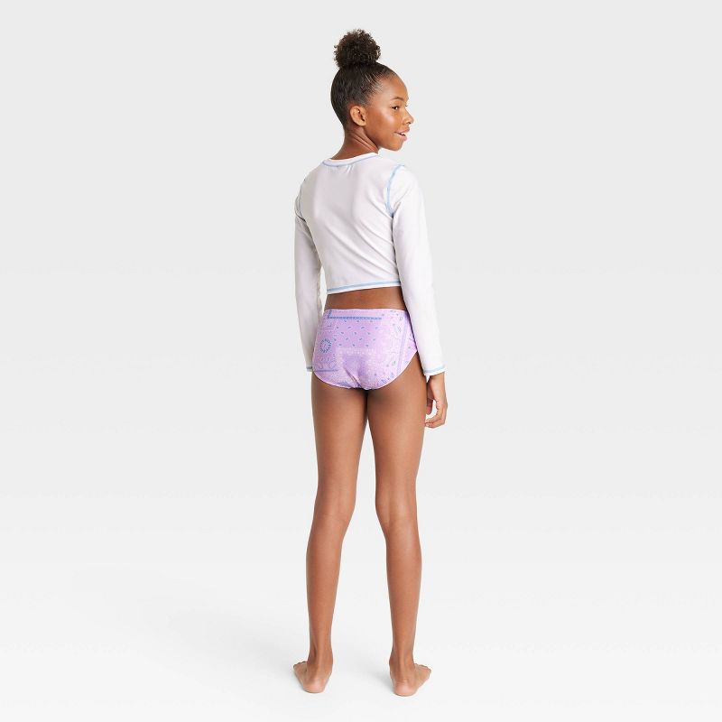 Girls' 3pc Desert Dreamer Swimwear Set - art class™ Lavender, 5 of 6