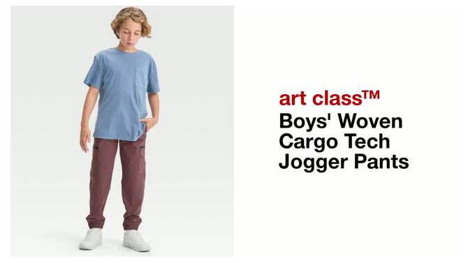 Boys' Woven Cargo Tech Jogger Pants - art class™ , 2 of 5, play video
