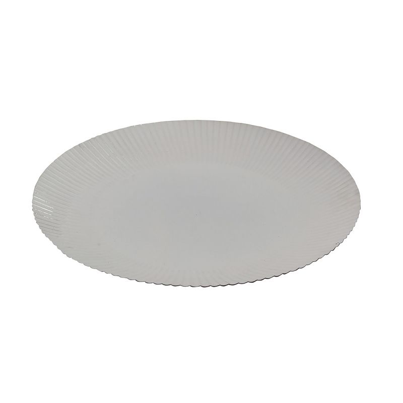 Split P White Corrugated Platter 16", 1 of 4
