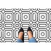 GoodGram Peel N' Stick DIY Retro 12x12 Self Adhesive Vinyl Floor Tile - 20 Tiles (20 Total SF in a Box) - Carrera - 20 Tiles/20 sq. ft. - 3 of 4