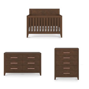 Child Craft Kieran Crib, Double Dresser and Chest Nursery Set, 3-Piece, Includes 4-in-1 Convertible Crib, Dresser and Chest - 1 of 4