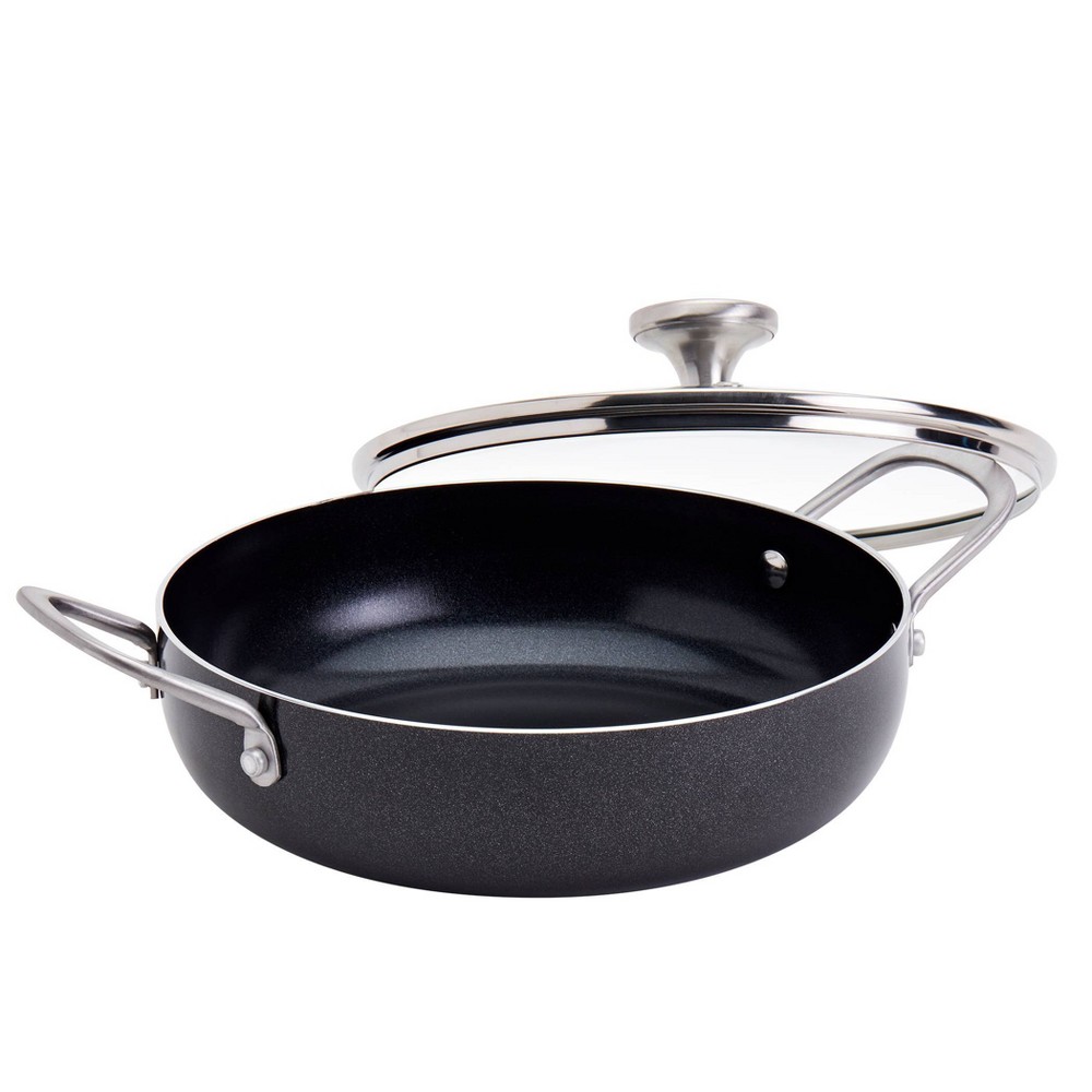 Infuse 3qt Nonstick Aluminum Caldero Black