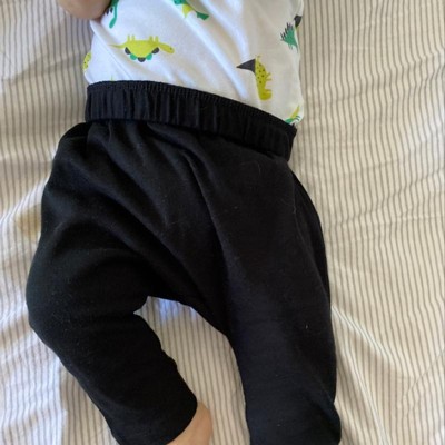 Honest Baby 3pk Organic Cotton Cuff-less Harem Pants - Gray Newborn : Target