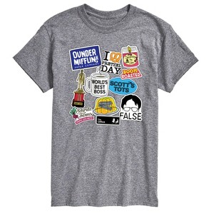 Men's - The Office - The Office Stickers Short Sleeve Graphic T-Shirt - 1 of 4