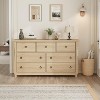 Boho 3/6/7-Drawer Dresser with Curved Legs, Deep Storage Drawers, Freestanding Wood Storage Cabinet for Bedroom, Living Room, Entryway, Balcony - 3 of 4