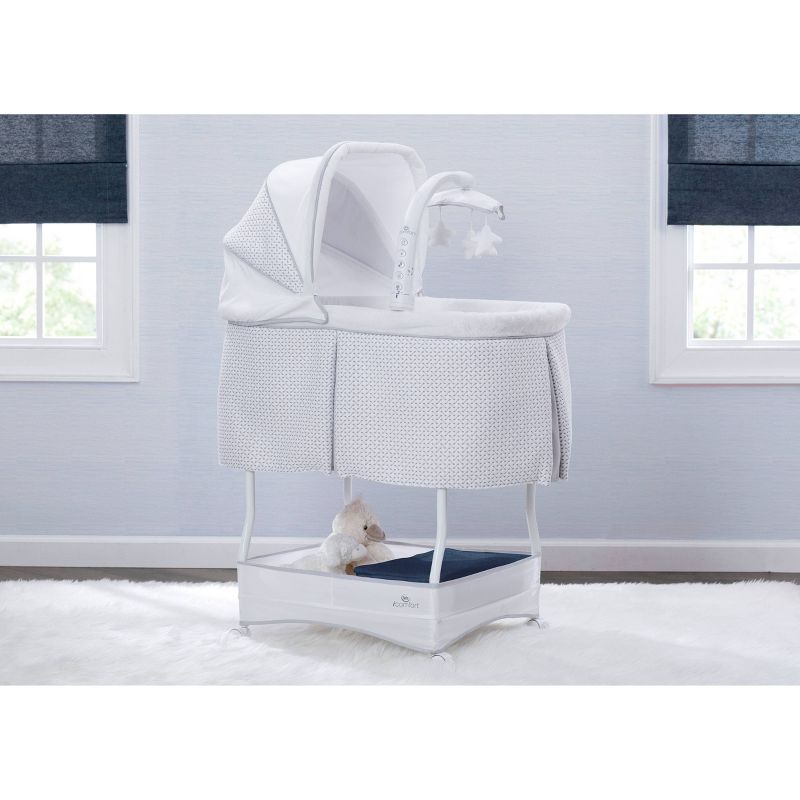 Delta Children Serta iComfort Hands-Free Auto-Glide Bedside Bassinet Portable Crib Features Silent Smooth Gliding Motion That Soothes Baby - Cameron, 3 of 12