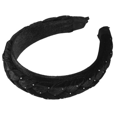 Unique Bargains Women's Velvet Twist Braid Fashion Non-Slip Headband 1 Pc