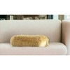 HomeRoots 5" X 20" Yellow Bolster Shag Bolster Throw Pillow - 2 of 4