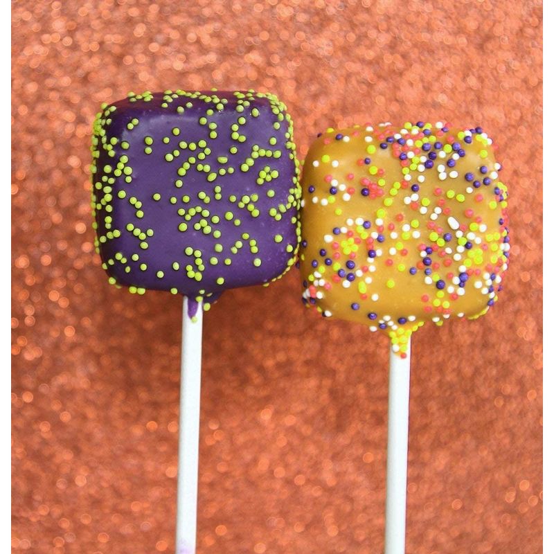 Genie Crafts 300 Pack Cake Pop Sticks - 4-Inch Paper Treat Sticks for Lollipops, Candy Apples, Suckers (White), 2 of 7