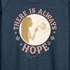 Women's - Disney - There Is Always Hope Lightweight French Terry Wide Neck Long Sleeve Shirt - 2 of 4