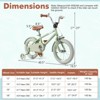 Infans 14" Kids Bike w/Adjustable Saddle Handlebar Removable Training Wheels Handbrake - 2 of 4