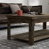 NicBex 48.5 Inch Rectangle Coffee Table with 2-Tier Storage for Living Room,Bedroom,No Assembly Required - 4 of 4